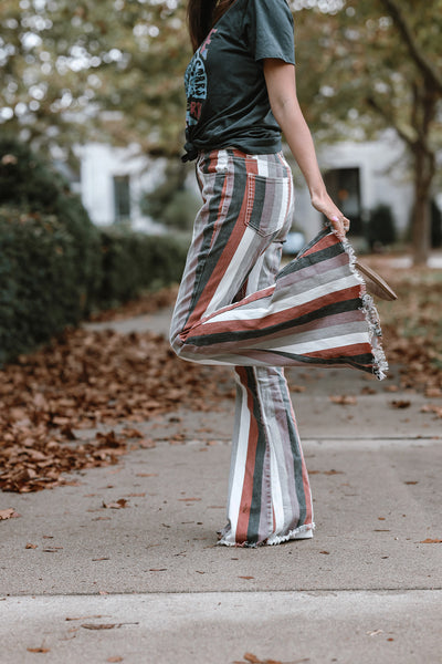 Bohemian bell bottom top pants