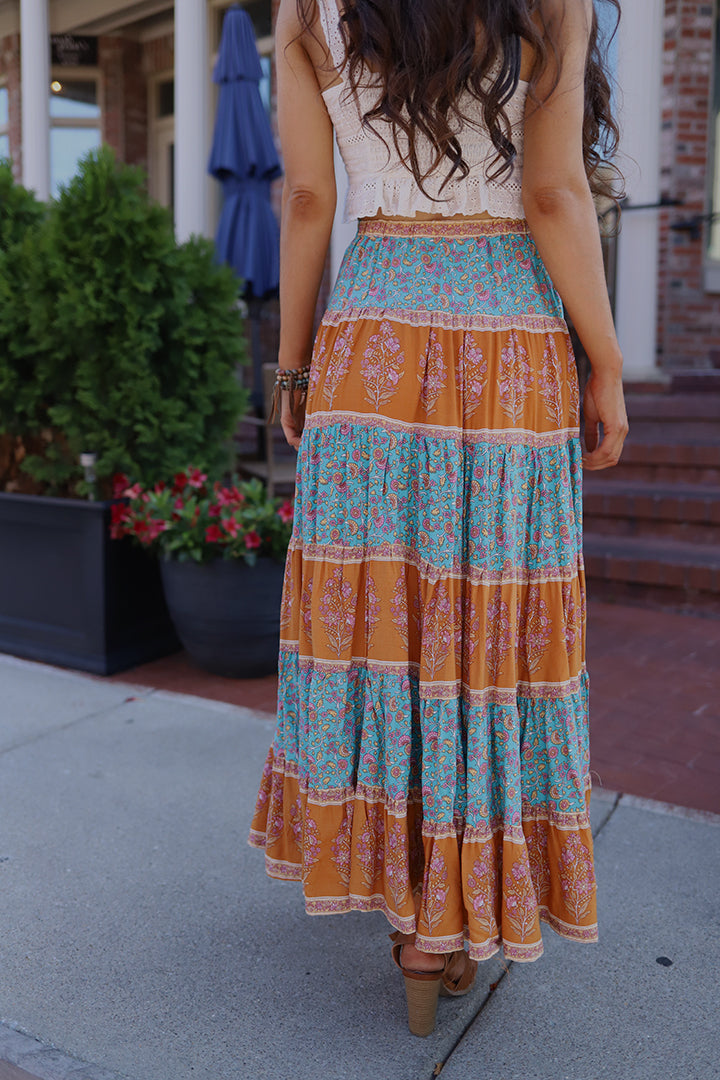 Free Your Mind Boho Maxi Skirt - Barefoot Dreamer