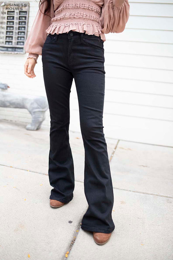 Wild For You Black Flare Jeans - Mid RIse - Barefoot Dreamer