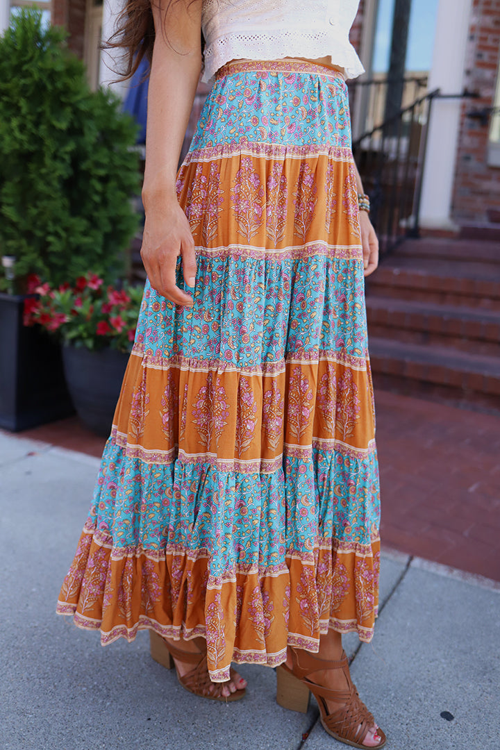 Free Your Mind Boho Maxi Skirt - Barefoot Dreamer