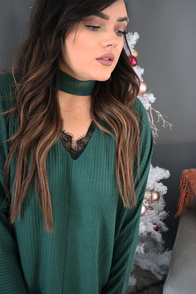 Hannah Choker Lace Detail Top - Barefoot Dreamer