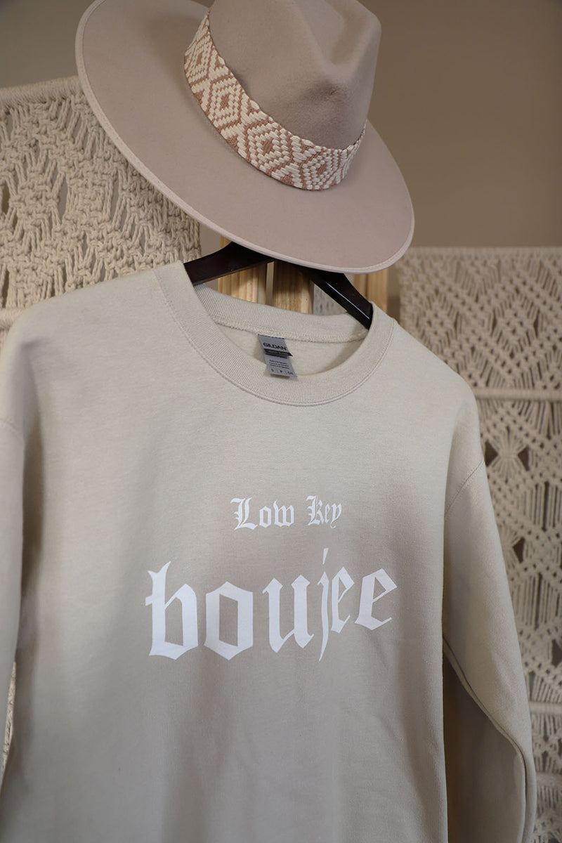 Low Key Boujee Graphic Sweatshirt