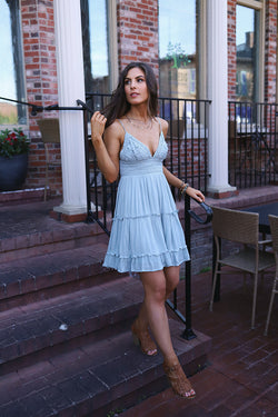 Laylah Crochet Lace Dress - Mint - Barefoot Dreamer