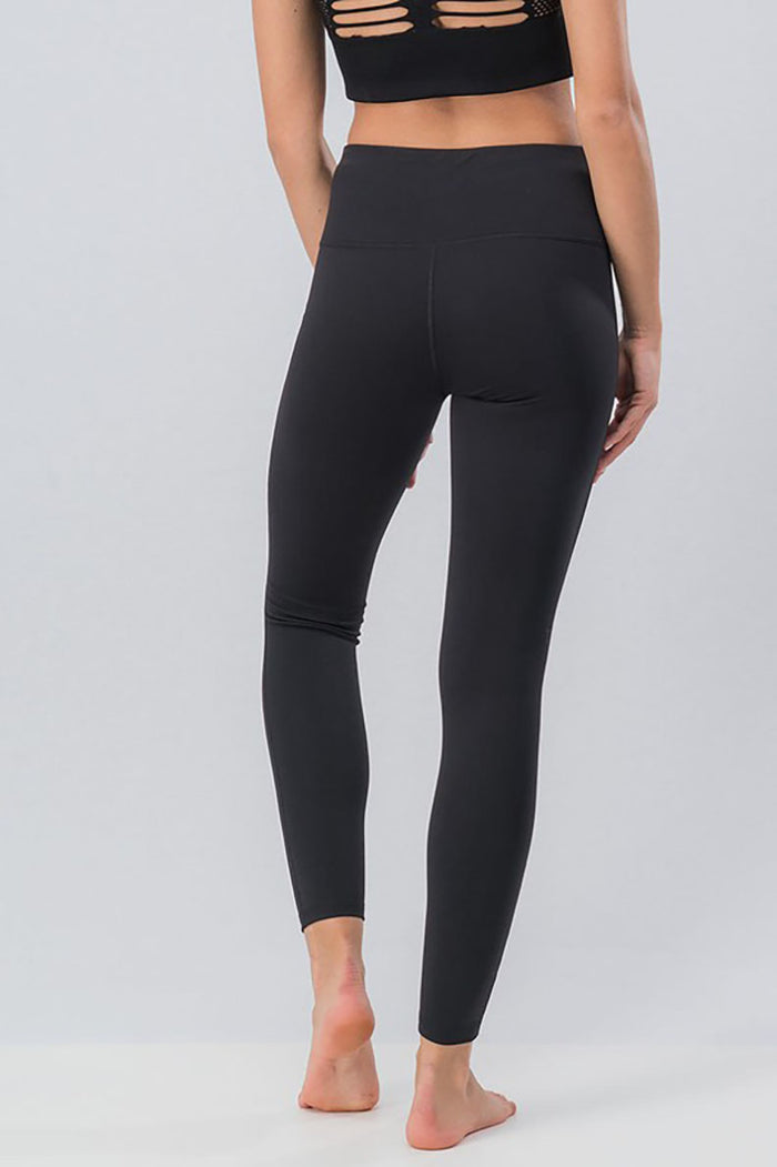 Black cut up leggings hotsell