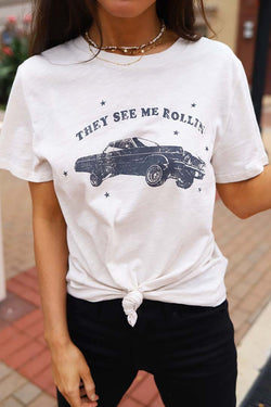 They See Me Rollin' Graphic Tee - Barefoot Dreamer