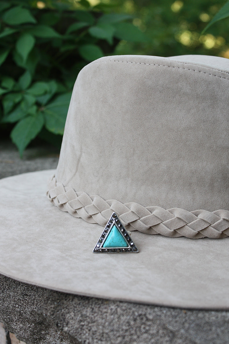 Follow Your Arrow Triangle Turquoise Statement Ring