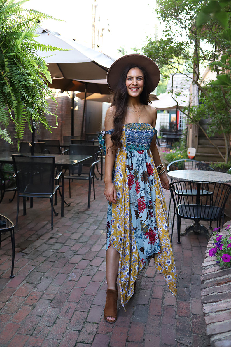 Gypsy Heart Mixed Floral Patterned Boho Maxi Dress – Wild Dreamer Gypsy Heart Mixed Floral Patterned Boho Maxi Dress – Wild Dreamer
