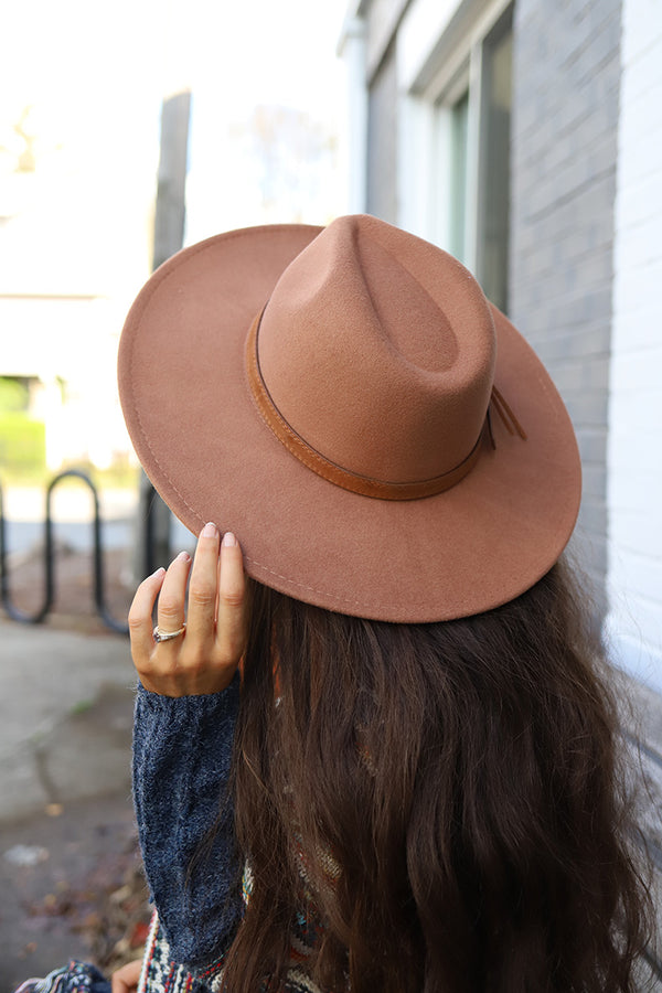 The Drifter Wide Brim Panama Hat -Beige