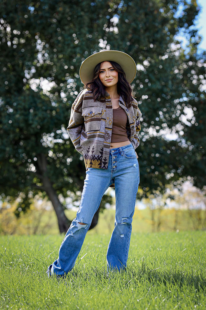 Addison Ribbed Cropped Tank Top- Brown – Wild Dreamer