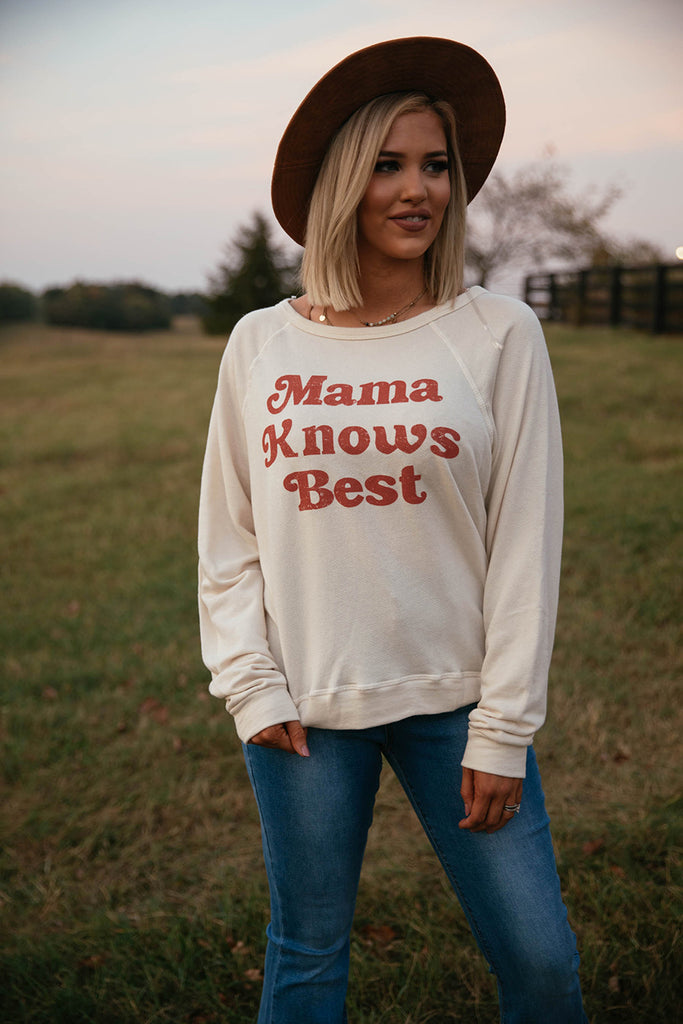 Mama Knows Best Graphic Sweatshirt