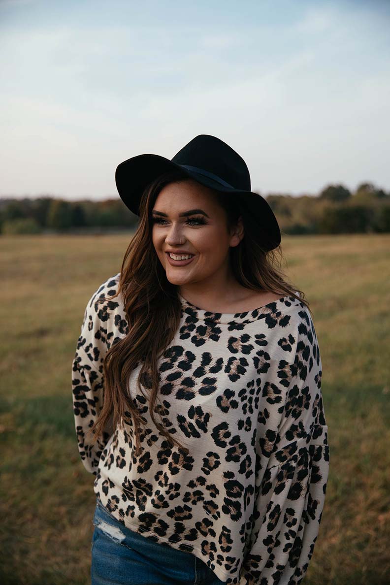 Feeling Fierce Leopard Bubble Sleeve Top - Barefoot Dreamer